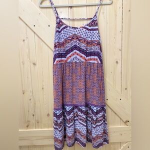 ❤️‍🔥❤️‍🔥Vintage Bohemian Mossimo Supply Co. Colorful Spaghetti Strap Midi Dress